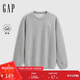 蓋璞男女裝2025秋季新款logo抓絨圓領(lǐng)衛衣合身百搭休閑上衣788131