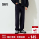 森馬（Semir）牛仔褲男貓須做舊復古寬松直筒褲2025秋冬長(cháng)褲子經(jīng)典109725124103