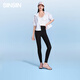 SIINSIIN鯊魚(yú)褲女外穿2025新款夏季瑜伽褲高腰收腹提臀薄款打底褲 顯瘦黑超薄款（送屁簾） 3XL