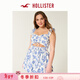 HOLLISTER25夏季甜美歐若風(fēng)鏤空小飛袖連衣裙褲女裝359-5034 白色碎花 XS (160/84A)標準版