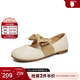 他她（TATA）秋甜美蝴蝶結瑪麗珍單鞋YDT01BQ4 米白 36