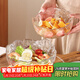 格娜斯玻璃沙拉碗家用透明玻璃碗套裝日式創(chuàng  )意蔬菜水果盤(pán)甜品碗三件套