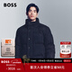 雨果博斯BOSS 【面包服】男士冬季立領(lǐng)寬松夾克棉服 001-黑色 S (46)