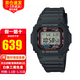 卡西歐（CASIO）G-SHOCK經(jīng)典系列街頭時(shí)尚小方塊防水運動(dòng)電子表男士學(xué)生表 GW-M5610U-1 小紅圈+太陽(yáng)能+電波