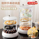 文玩手串收納盒旋轉(zhuǎn)防塵手鏈珠寶首飾品盒佛珠菩提展示盒多層透明 【五層】手串收納盒 （防塵/360度旋轉(zhuǎn)/可視化）