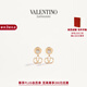 華倫天奴VALENTINO[禮物]女士 VLOGO SIGNATURE 金屬耳環(huán) 金色 均碼