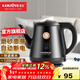 金灶（KAMJOVE）電熱水壺燒水壺304不銹鋼家用自動(dòng)斷電長(cháng)壺嘴電水壺開(kāi)電茶壺T-63B 【全鋼壺體】曜石黑 1.2L