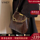 viney輕奢水桶包包女包牛皮斜挎包高檔送生日情人節禮物女朋友老婆 【咖色】大容量通勤實(shí)用腋下包 品牌時(shí)尚百搭休閑通勤單肩包