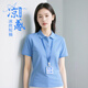保羅嵐芝高端無(wú)痕冰絲polo衫定制工作服夏季企業(yè)團體辦公室員工文化衫工裝 【冰絲鋅玉】天藍色 XL