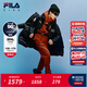 斐樂(lè )FILA兒童童裝鵝絨羽絨服2025年冬季新款男大童戶(hù)外運動(dòng)外套 深黑-BK 165