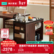 林氏家居實(shí)木茶水柜可移動(dòng)陽(yáng)臺泡茶茶臺茶桌2025新款儲物柜子木業(yè)LH283J1 白椿木茶車(chē)|含火燒石茶盤(pán)+煲水壺