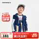 Converse匡威兒童裝春季新款時(shí)尚運動(dòng)上衣男女童潮流工裝夾克 藏青藍 120 /60 【建議身高110-116cm】