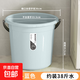 水桶家用大容量加厚桶學(xué)生宿舍用洗漱套裝洗衣桶臉盆塑料桶儲水桶 特大號桶【藍色】
