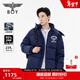 BOY LONDON【鷹徽藏藍】冬情侶款學(xué)院風(fēng)保暖藏青色短款羽絨服N28015 藏青色 M