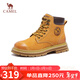 駱駝（CAMEL）【山澤】大黃靴男馬丁靴男休閑工裝靴 L14W307636R 土黃(加絨) 42