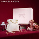CHARLES&KEITH柔軟抽繩簡(jiǎn)約鏈條福袋包手提托特包包女包生日禮物CK2-80151536 Cream奶白色 S