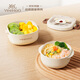 英氏（YEEHOO）嬰兒輔食碗輔食剪寶寶剪面剪刀兒童餐碗嬰兒輔食剪刀兒童飯碗