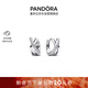潘多拉（PANDORA）[新年禮物]密鑲交錯三環(huán)耳環(huán)精致高級小眾生日禮物送女友