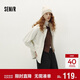 森馬（Semir）森柔牛仔|牛仔外套女中長(cháng)款燈芯絨翻領(lǐng)秋季落肩寬松103524109001