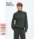 BLUE ERDOS針織衫女裝秋冬簡(jiǎn)約運動(dòng)風(fēng)純羊毛休閑半拉鏈款針織套衫 軍綠 160/80A/S