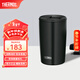 膳魔師（THERMOS）咖啡杯男女辦公高顏值日系簡(jiǎn)約杯子情侶水杯學(xué)生杯子TCDP 黑色【304不銹鋼內膽】 415ml