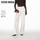 VEROMODA牛仔褲2026春季新款純棉鉤花純色小香風(fēng)直筒褲優(yōu)雅時(shí)髦326132027 蜜乳白牛仔 L
