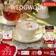 Wedgwood【新年禮物】歡愉假日咖啡杯碟陶瓷茶杯碟高顏值杯碟情侶杯 歡愉假日樹(shù)莓杯碟1個(gè)220ml
