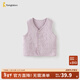 童泰（TONGTAI）嬰兒馬甲秋冬季純棉保暖男女寶寶衣服加厚背心外出坎肩馬夾 紫色 100 碼(建議2-3歲身高90-103cm)