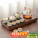 唐豐功夫茶具整套高檔茶盤(pán)帶燒水壺一體泡茶器全套煮茶器煮茶爐套裝