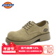 Dickies【陸柯燃同款】工裝鞋男鞋秋冬季百搭英倫皮鞋男低幫馬丁鞋情侶鞋 卡其 42 【偏大一碼，適合運動(dòng)鞋43】