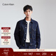 Calvin KleinJeans【簡(jiǎn)約系列】秋季男女情侶中性ck純棉復古牛仔外套40948ST 5DB-牛仔深藍 L