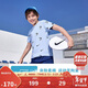 NIKE3BRAND 耐克吸濕透氣短T+短褲2件套25年夏季男女童滿(mǎn)印彈力套裝