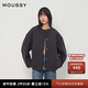 moussy 新品老錢(qián)靜奢風(fēng)廓形毛呢夾克外套女010HAJ30-1401 170炭灰色 均碼 00020/F