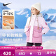 NIKE耐克童裝女童中長(cháng)款保暖棉服冬季新款大口袋兒童連帽外套