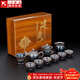 正揚建盞茶具套裝高檔辦公商務(wù)禮品鐵胎天目釉油滴盞整套蓋碗泡茶壺杯 11頭建盞茶具（龍壺款）【禮盒裝】