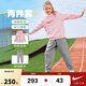 NIKE3BRAND 耐克男女童紅色拜年服衛衣+長(cháng)褲2件套兒童純棉舒適套裝