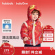 巴拉巴拉童裝兒童羽絨服男童女童2025新款春裝拜年服紅色嬰兒外套國風(fēng)加厚