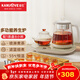 金灶（KAMJOVE） 煮茶器噴淋式多功能茶爐泡茶壺 玻璃杯茶具套裝 恒溫保溫HT-858 一壺一盤(pán)八杯