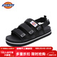 Dickies涼鞋女夏季透氣休閑情侶沙灘鞋厚底百搭潮DKCNS1053 S1053黑色 37