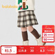 巴拉巴拉童裝兒童半身裙秋冬裝女童短裙中大童百搭洋氣時(shí)尚百褶裙