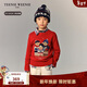 Teenie Weenie Kids 小熊童裝26年新款男女童可愛(ài)圣誕風(fēng)圓領(lǐng)毛衣 紅色 160cm