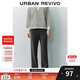 UR2025秋季新款女流光風(fēng)燈芯絨加厚直筒褲UYY650069+ 冷灰 S