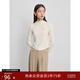 自巧小個(gè)子蓄熱纖維長(cháng)袖T恤女2024秋裝新款半高領(lǐng)修身顯瘦上衣 奶油白半高領(lǐng) S (3碼)