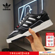 阿迪達斯（adidas）三葉草男鞋女鞋 2026春季新款運動(dòng)休閑鞋時(shí)尚情侶鞋耐磨低幫板鞋 【黑/灰/白】 曬圖退10 42 (內長(cháng)260mm)