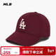 MLB帽子男女棒球帽新年騏驥紅鴨舌帽軟頂情侶3ACP6601N-07RDS