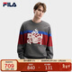FILA 斐樂(lè )官方馬上起飛情侶款套頭衛衣2026春季休閑寬松純棉針織上衣