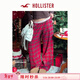 HOLLISTER【經(jīng)典爆款】美式法蘭絨LOGO格子褲25秋冬女裝346-5098 紅色格子 M 165/74A 標準版