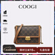 COOGI包包女款輕奢品牌女士斜挎包女單肩包女情人節生日禮物送女友老婆 咖啡色