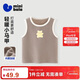 迷你巴拉（minibala）兒童保暖背心男女童寶寶一體絨柔彈無(wú)袖護肚內搭打底背心