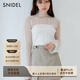SNIDEL秋冬高領(lǐng)喇叭袖透視修身百搭針織打底衫SWNT245077 象牙白 均碼 （F）